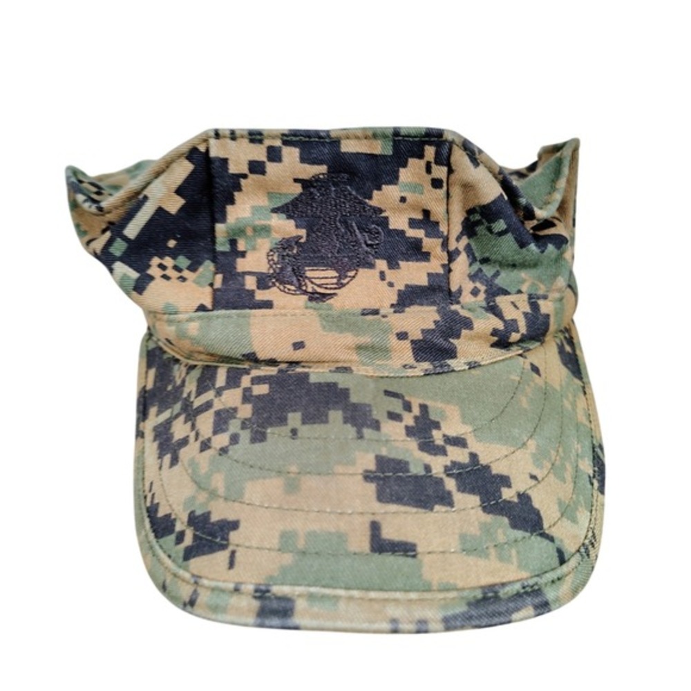 USMC MARPAT Woodland Garrison Cover Marine‎ Corps Digital Camo Utility Cap Small